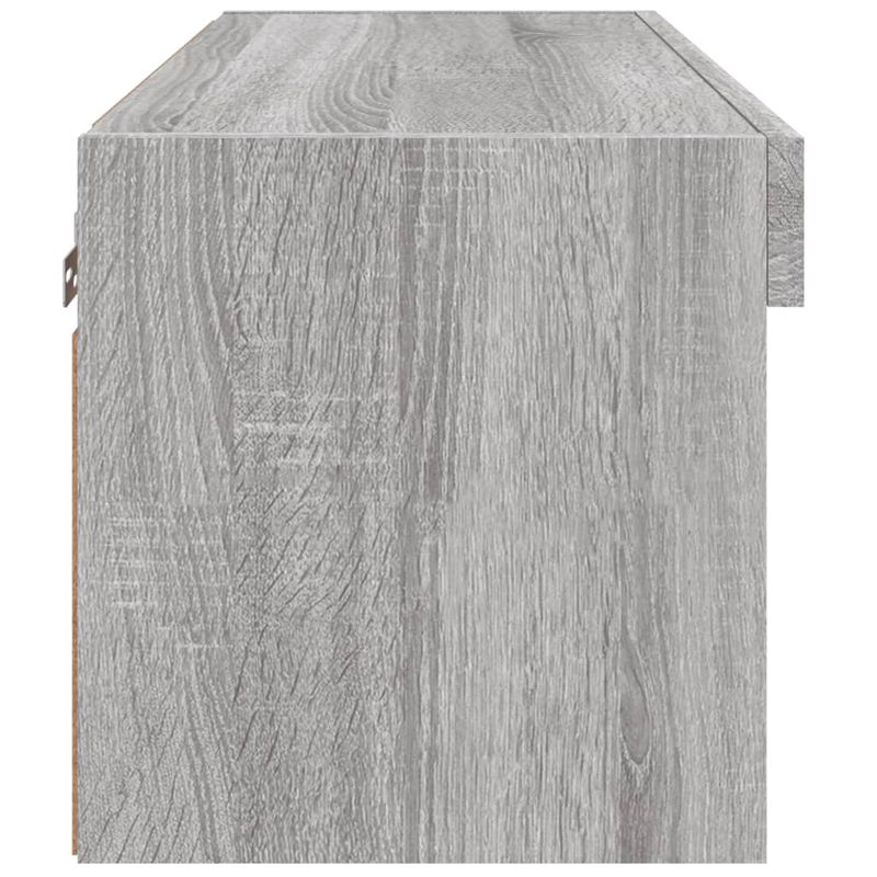 Casa si Gradina - Mobilier - Comode si corpuri - Comode - Comoda TV cu lumini LED, gri sonoma, 60x30x30 cm - Infinity.ro