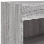 Casa si Gradina - Mobilier - Comode si corpuri - Comode - Comoda TV cu lumini LED, gri sonoma, 60x30x30 cm - Infinity.ro