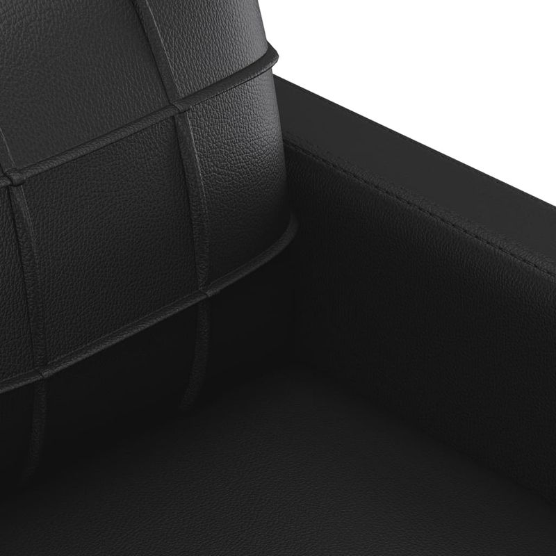 Casa si Gradina - Mobilier - Seturi de mobilier - Seturi living - Set de canapele cu perne, 3 piese, negru, piele ecologica - Infinity.ro