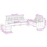Casa si Gradina - Mobilier - Seturi de mobilier - Seturi living - Set de canapele cu perne, 3 piese, negru, piele ecologica - Infinity.ro