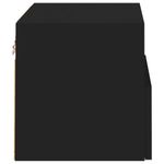 Casa si Gradina - Mobilier - Comode si corpuri - Comode - Comode TV de perete, 2 buc., negru, 40x30x30 cm, lemn prelucrat - Infinity.ro