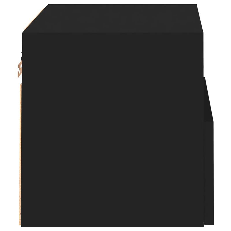 Casa si Gradina - Mobilier - Comode si corpuri - Comode - Comode TV de perete, 2 buc., negru, 40x30x30 cm, lemn prelucrat - Infinity.ro