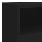 Casa si Gradina - Mobilier - Comode si corpuri - Comode - Comode TV de perete, 2 buc., negru, 40x30x30 cm, lemn prelucrat - Infinity.ro