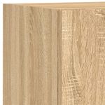 Casa si Gradina - Mobilier - Comode si corpuri - Comode - Unitati de perete TV cu LED-uri, 5 piese, stejar sonoma, lemn - Infinity.ro