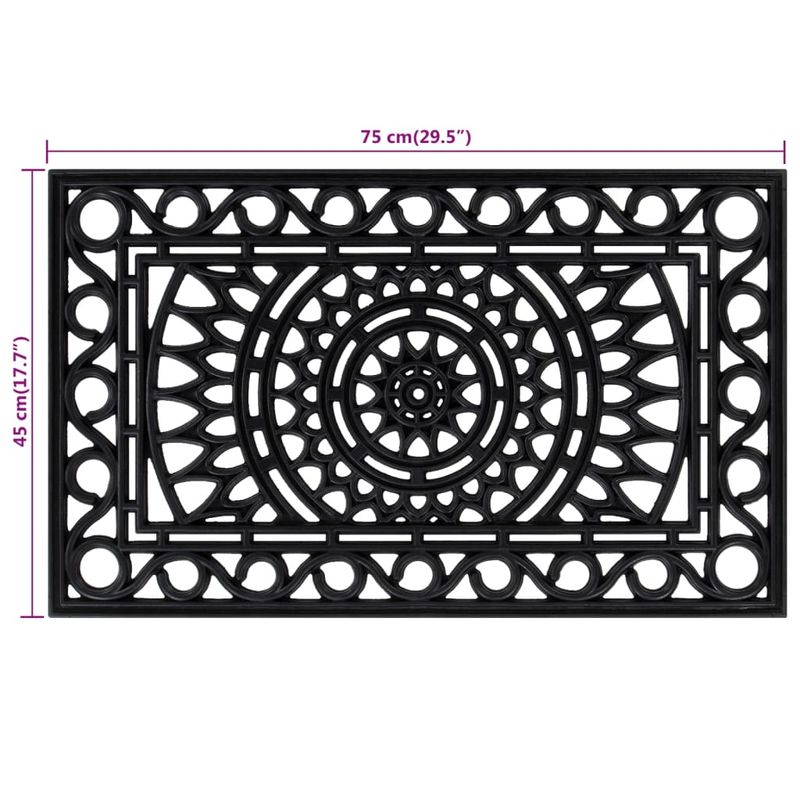 Casa si Gradina - Textile si covoare - Covoare - Covoare casa - Covoras de usa dreptunghiular, 45x75 cm, cauciuc - Infinity.ro