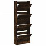 Casa si Gradina - Mobilier - Organizare si depozitare - Organizator incaltaminte - Pantofar, stejar fumuriu, 60x21x163,5 cm, lemn compozit - Infinity.ro