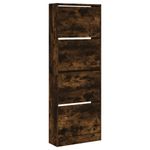 Casa si Gradina - Mobilier - Organizare si depozitare - Organizator incaltaminte - Pantofar, stejar fumuriu, 60x21x163,5 cm, lemn compozit - Infinity.ro