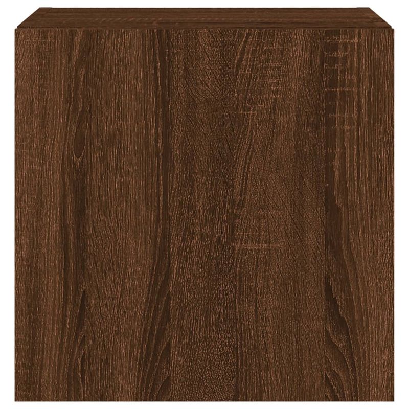 Casa si Gradina - Mobilier - Comode si corpuri - Comode - Comoda TV de perete cu LED, 2 buc. stejar maro, 40,5x35x40 cm - Infinity.ro