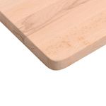 Casa si Gradina - Mobilier - Feronerie si accesorii mobila - Blat de birou, 80x(36-40)x2,5 cm, lemn masiv de fag, natural - Infinity.ro