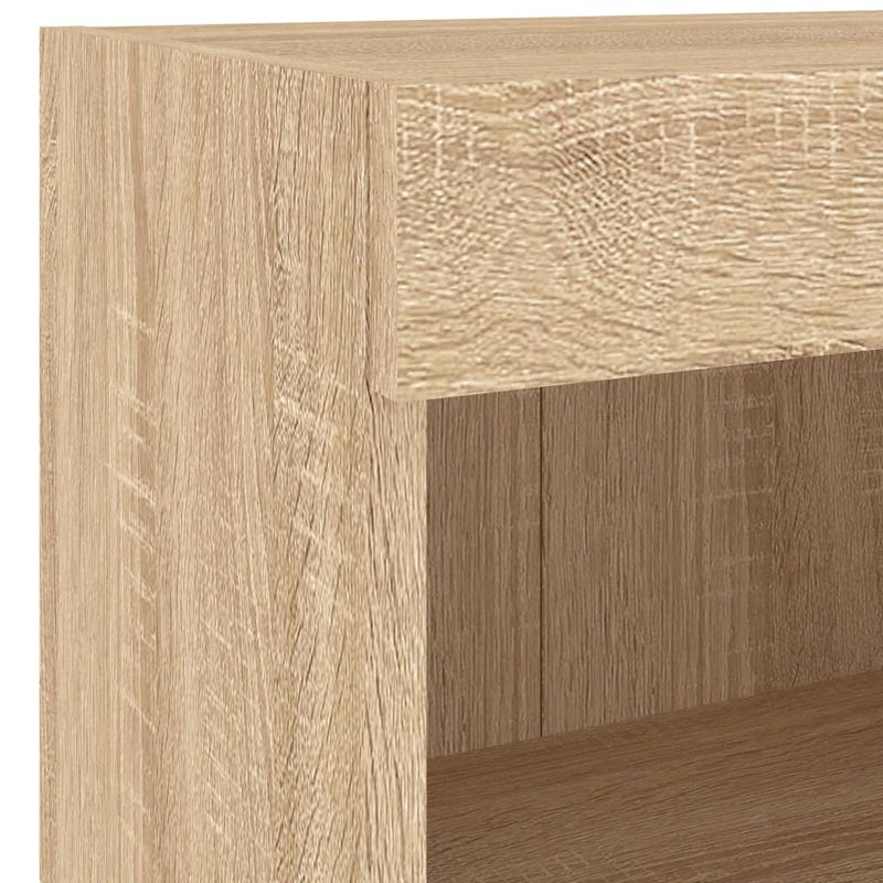 Casa si Gradina - Mobilier - Comode si corpuri - Comode - Unitati de perete TV cu LED-uri, 8 piese, stejar sonoma, lemn - Infinity.ro