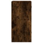 Casa si Gradina - Mobilier - Comode si corpuri - Comode - Dulap lateral cu usi din sticla, stejar fumuriu, 35x37x75,5 cm - Infinity.ro