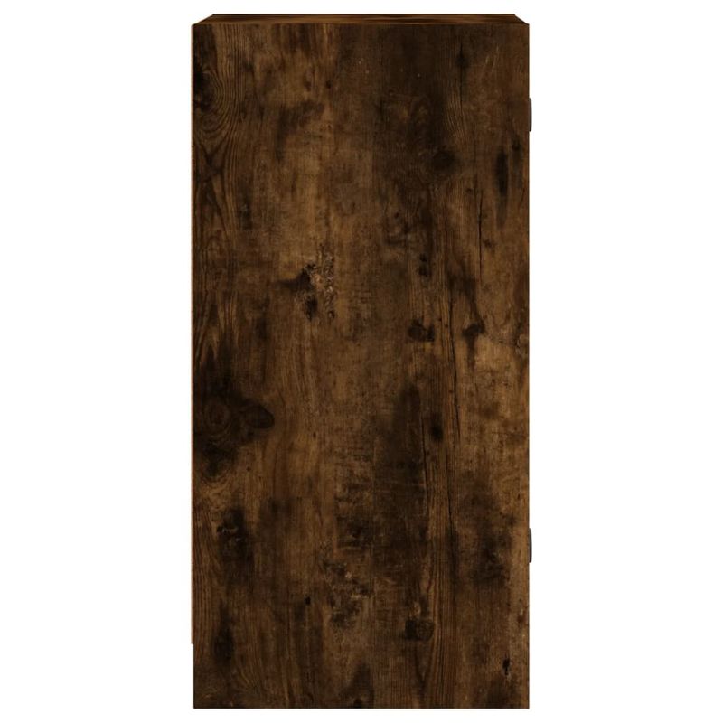 Casa si Gradina - Mobilier - Comode si corpuri - Comode - Dulap lateral cu usi din sticla, stejar fumuriu, 35x37x75,5 cm - Infinity.ro