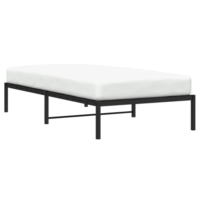 Casa si Gradina - Mobilier - Paturi si accesorii - Paturi - Cadru pat metalic, negru, 100x200 cm - Infinity.ro