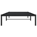 Casa si Gradina - Mobilier - Paturi si accesorii - Paturi - Cadru pat metalic, negru, 100x200 cm - Infinity.ro