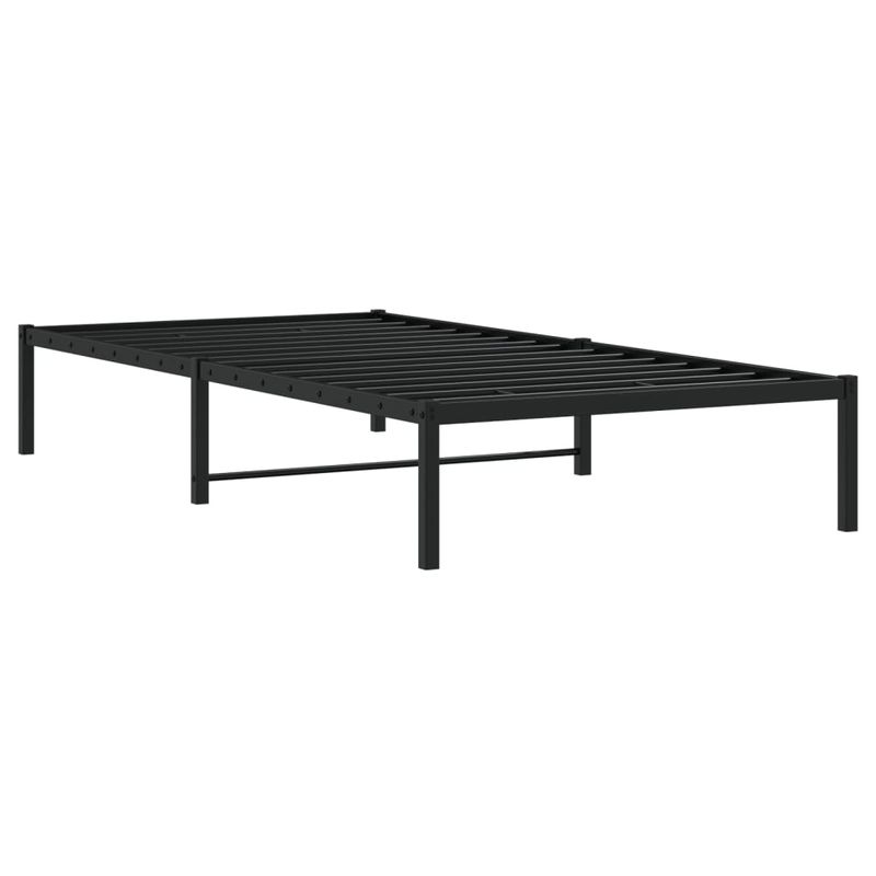 Casa si Gradina - Mobilier - Paturi si accesorii - Paturi - Cadru pat metalic, negru, 100x200 cm - Infinity.ro