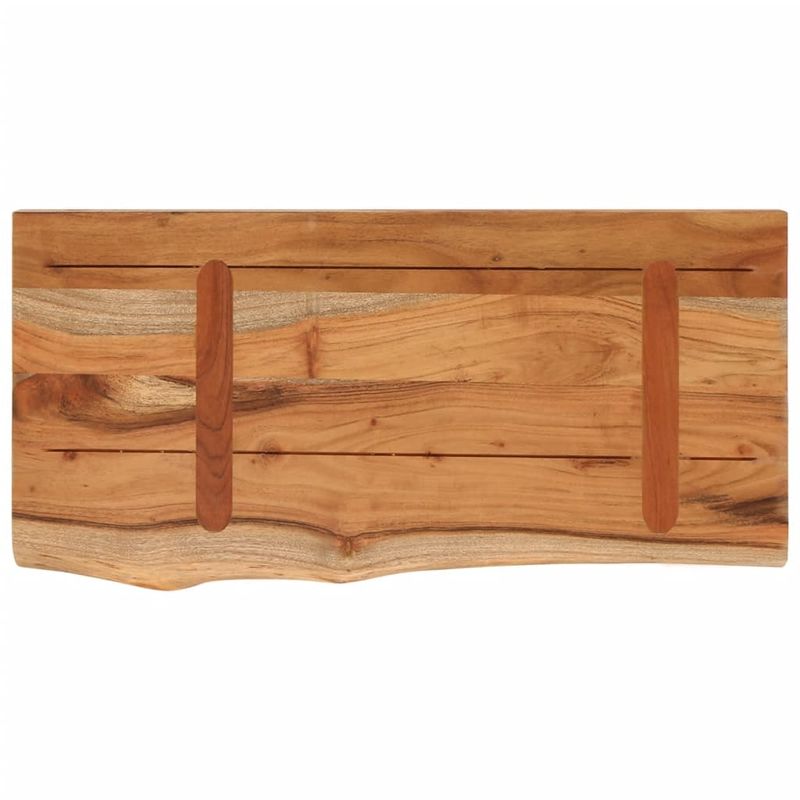 Casa si Gradina - Mobilier - Biblioteci si rafturi - Rafturi - Raft perete 40x20x3,8 cm dreptunghiular lemn acacia margine vie - Infinity.ro