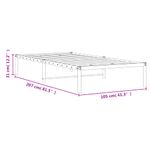 Casa si Gradina - Mobilier - Paturi si accesorii - Paturi - Cadru pat metalic, negru, 100x200 cm - Infinity.ro