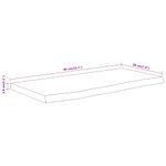 Casa si Gradina - Mobilier - Biblioteci si rafturi - Rafturi - Raft perete 40x20x3,8 cm dreptunghiular lemn acacia margine vie - Infinity.ro