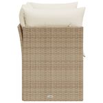 Casa si Gradina - Gradina si terasa - Mobilier exterior - Canapele si fotolii gradina - Canapea de gradina cu perne, 2 locuri, bej, poliratan - Infinity.ro