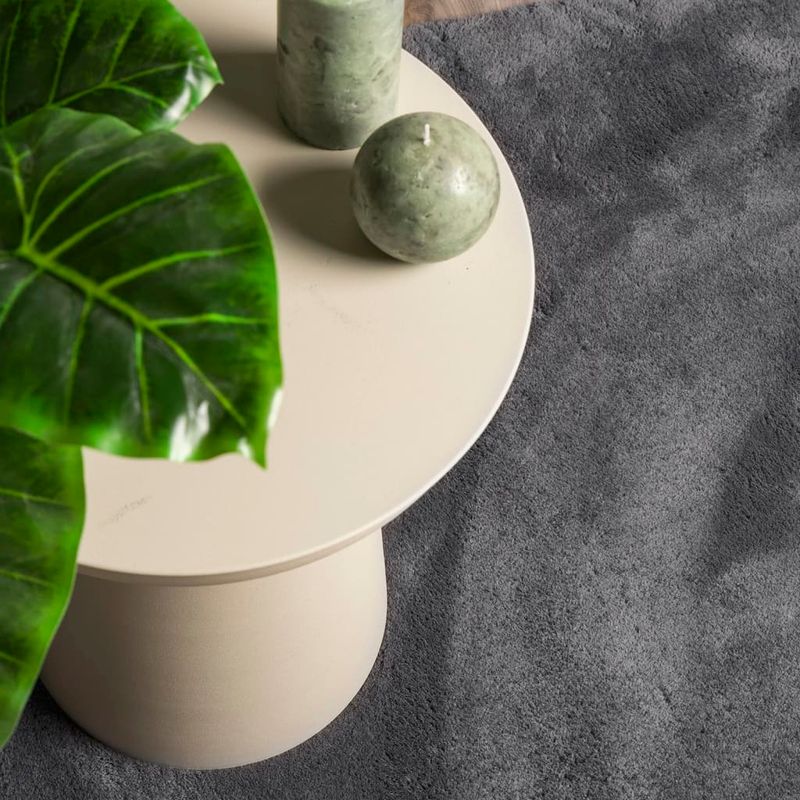 Casa si Gradina - Textile si covoare - Covoare - Covoare casa - Covor HUARTE, fir scurt, moale si lavabil, antracit, 120x120 cm - Infinity.ro