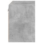 Casa si Gradina - Mobilier - Comode si corpuri - Comode - Noptiera cu lumini LED montata pe perete, gri beton - Infinity.ro