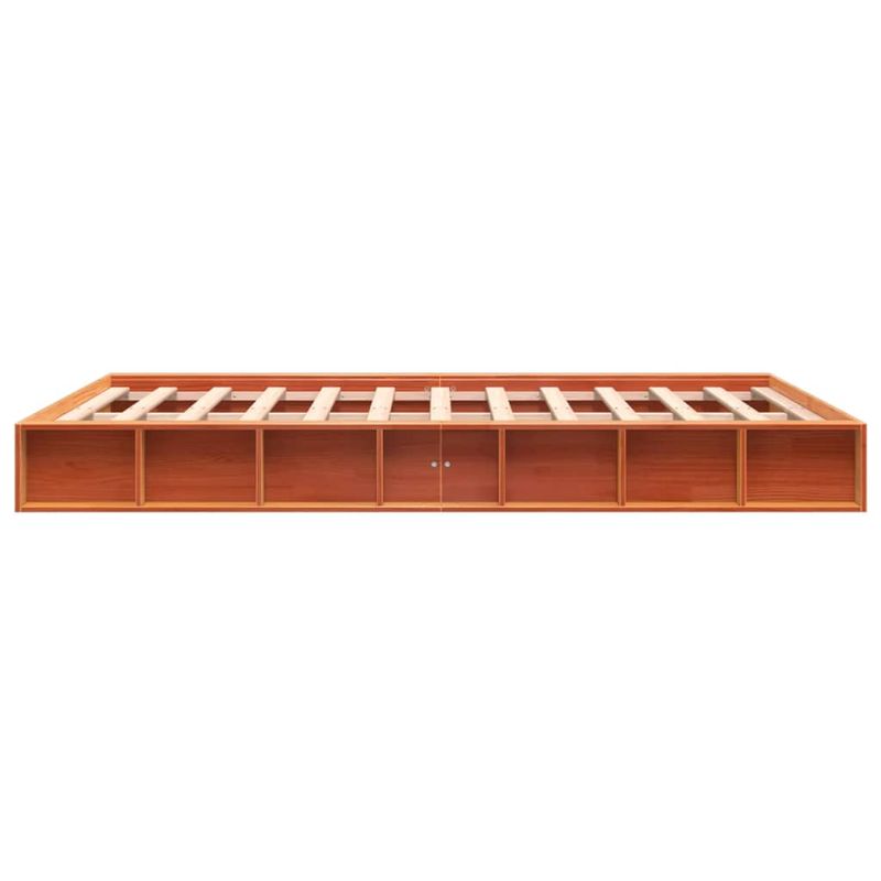Casa si Gradina - Mobilier - Paturi si accesorii - Paturi - Cadru de pat, maro ceruit, 150x200 cm, lemn masiv de pin - Infinity.ro