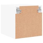 Casa si Gradina - Mobilier - Comode si corpuri - Noptiere - Noptiera cu usa de sticla, alb, 35x37x35 cm - Infinity.ro