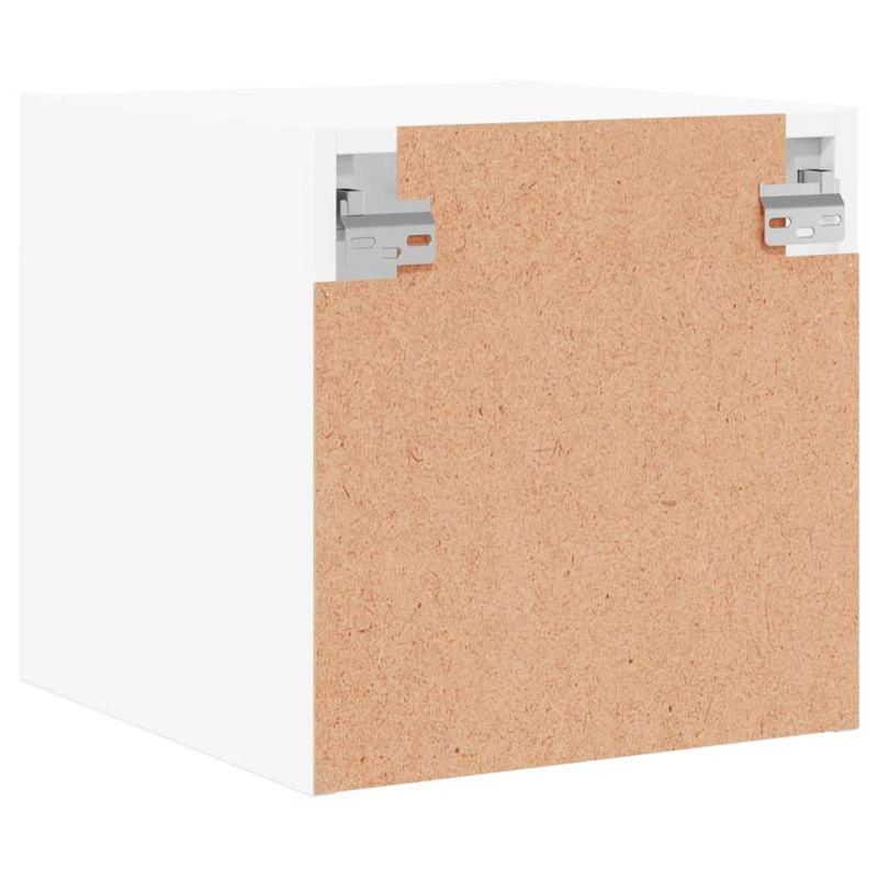 Casa si Gradina - Mobilier - Comode si corpuri - Noptiere - Noptiera cu usa de sticla, alb, 35x37x35 cm - Infinity.ro