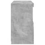Casa si Gradina - Mobilier - Comode si corpuri - Comode - Servanta cu lumini LED, gri beton, 60x37x67 cm - Infinity.ro