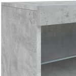 Casa si Gradina - Mobilier - Comode si corpuri - Comode - Servanta cu lumini LED, gri beton, 60x37x67 cm - Infinity.ro