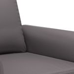 Casa si Gradina - Mobilier - Seturi de mobilier - Seturi living - Set de canapele cu perne, 2 piese, gri, piele ecologica - Infinity.ro