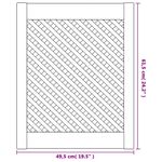 Casa si Gradina - Mobilier - Dulapuri si sifoniere - Dulapuri - Usi de dulap cu zabrele 2 buc. 49,5x61,5 cm, lemn masiv de pin - Infinity.ro