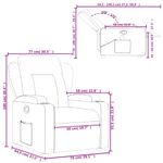 Casa si Gradina - Mobilier - Scaune si fotolii - Fotolii - Fotoliu rabatabil, maro, piele ecologica - Infinity.ro