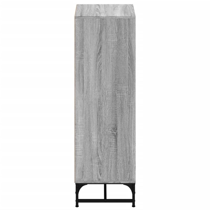 Casa si Gradina - Mobilier - Comode si corpuri - Comode - Dulap cu usi din sticla, sonoma gri, 35x37x120 cm - Infinity.ro