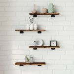 Casa si Gradina - Mobilier - Biblioteci si rafturi - Rafturi - Rafturi perete 4 buc. stejar fumuriu 40x10x1,5 cm lemn compozit - Infinity.ro