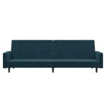 Casa si Gradina - Mobilier - Canapele si coltare - Canapele - Canapea extensibila cu 2 locuri, albastru, catifea - Infinity.ro