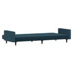 Casa si Gradina - Mobilier - Canapele si coltare - Canapele - Canapea extensibila cu 2 locuri, albastru, catifea - Infinity.ro