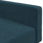 Casa si Gradina - Mobilier - Canapele si coltare - Canapele - Canapea extensibila cu 2 locuri, albastru, catifea - Infinity.ro