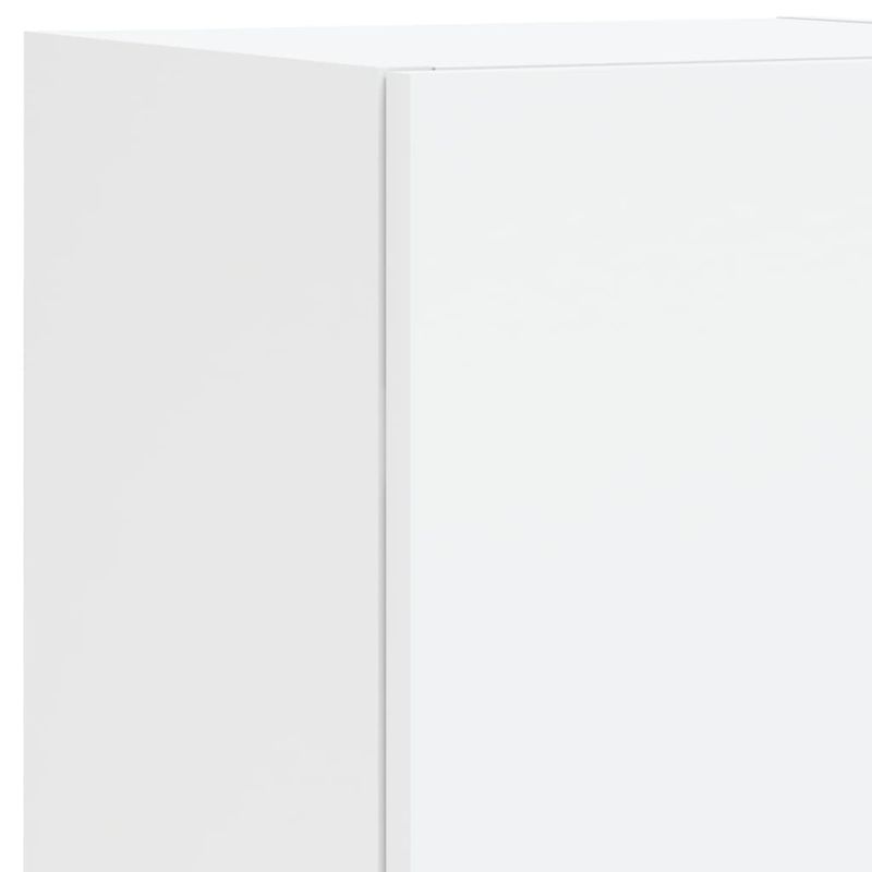 Casa si Gradina - Mobilier - Comode si corpuri - Comode - Unitati de perete TV cu LED-uri, 4 piese, alb, lemn prelucrat - Infinity.ro