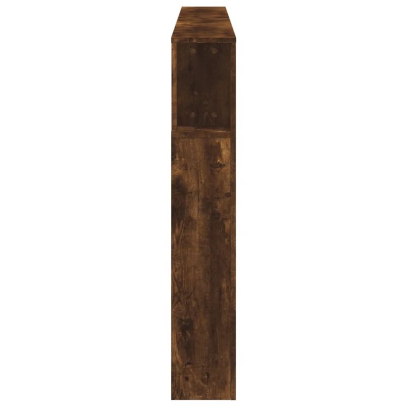Casa si Gradina - Mobilier - Paturi si accesorii - Accesorii paturi - Tablie de pat cu LED, stejar fumuriu, 220x18,5x103,5 cm, lemn, mărime 200x103.5 cm - Infinity.ro