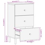 Casa si Gradina - Mobilier - Comode si corpuri - Comode - Dulap lateral, 40x33x75 cm, lemn masiv de acacia - Infinity.ro