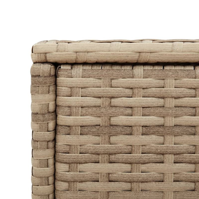 Casa si Gradina - Gradina si terasa - Mobilier exterior - Mese gradina - Masa laterala gradina, blat sticla, bej 58x27,5x55 cm poliratan - Infinity.ro
