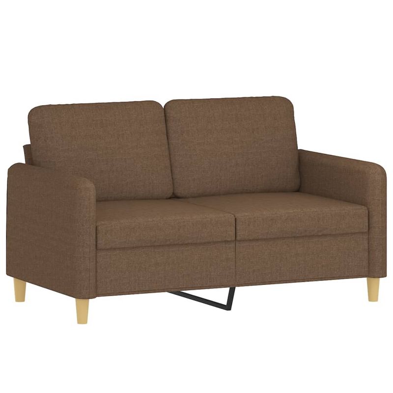 Casa si Gradina - Mobilier - Seturi de mobilier - Seturi living - Set de canapele cu perne, 3 piese, maro, textil - Infinity.ro