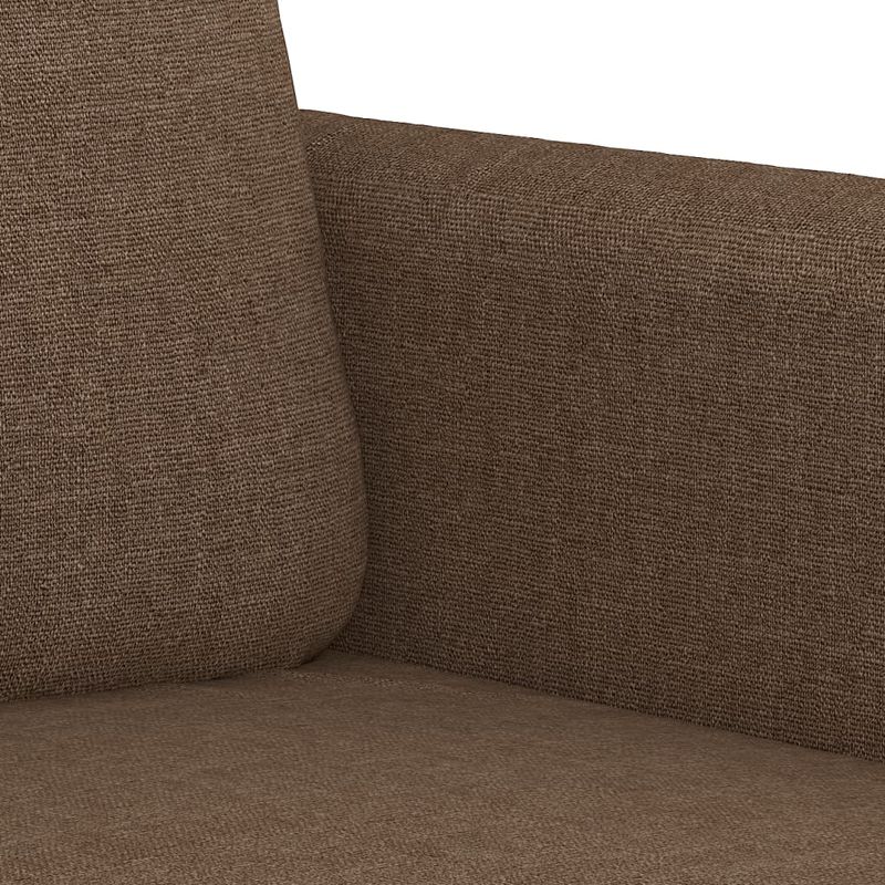 Casa si Gradina - Mobilier - Seturi de mobilier - Seturi living - Set de canapele cu perne, 3 piese, maro, textil - Infinity.ro