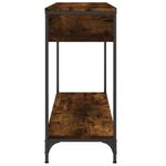 Casa si Gradina - Mobilier - Comode si corpuri - Console - Masuta consola, stejar fumuriu, 100x34,5x75 cm, lemn prelucrat - Infinity.ro