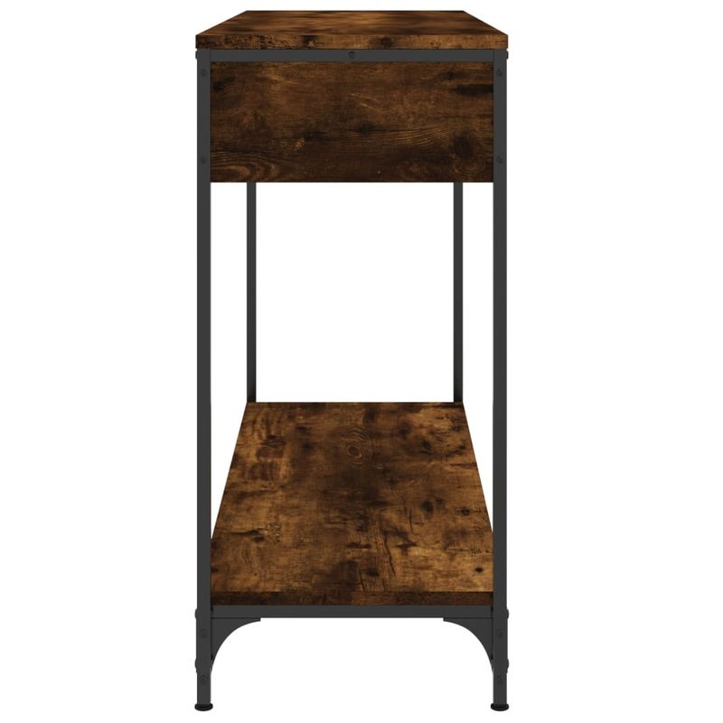 Casa si Gradina - Mobilier - Comode si corpuri - Console - Masuta consola, stejar fumuriu, 100x34,5x75 cm, lemn prelucrat - Infinity.ro