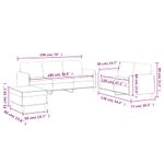 Casa si Gradina - Mobilier - Seturi de mobilier - Seturi living - Set de canapele cu perne, 3 piese, maro, textil - Infinity.ro