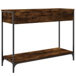 Casa si Gradina - Mobilier - Comode si corpuri - Console - Masuta consola, stejar fumuriu, 100x34,5x75 cm, lemn prelucrat - Infinity.ro