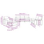 Casa si Gradina - Mobilier - Seturi de mobilier - Seturi living - Set de canapele cu perne, 4 piese, gri inchis, material textil - Infinity.ro