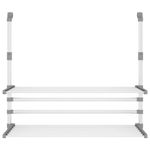 Market - Spalare si intretinere rufe - Uscatoare de rufe si accesorii - Suport de uscare pentru balcon 89x25x(60-95) cm aluminiu - Infinity.ro